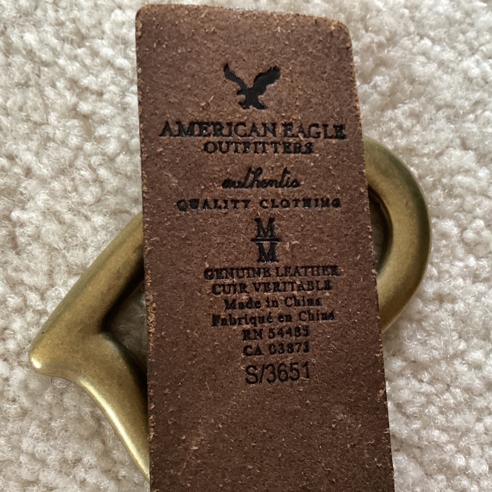 American Eagle Outfitters Brown Leather Heart Belt - Picture 9 of 9